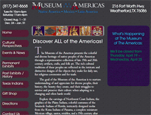 Tablet Screenshot of museumoftheamericas.com